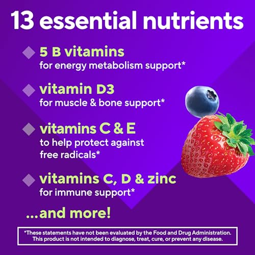 Vitafusion Men's Multivitamin Gummies Sugar Free | 90 Gummy Vitamins - image 4