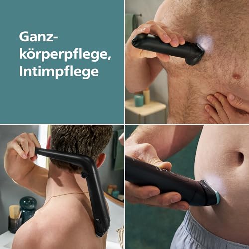 Philips Bodygroom Series 7000 – Trimmer für Männer, flexiblem 2D-Scherkopf Dreifachschutz -austauschbare Scherköpfe… – Ansicht 2
