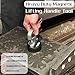 ULIBERMAGNET Strong Magnetic Pickup Tool,Strong Lift Magnet with Quick Release,Portable Material Collector with Ergonomic Handle for Iron Plate,Tool Steel,Laser Cutting