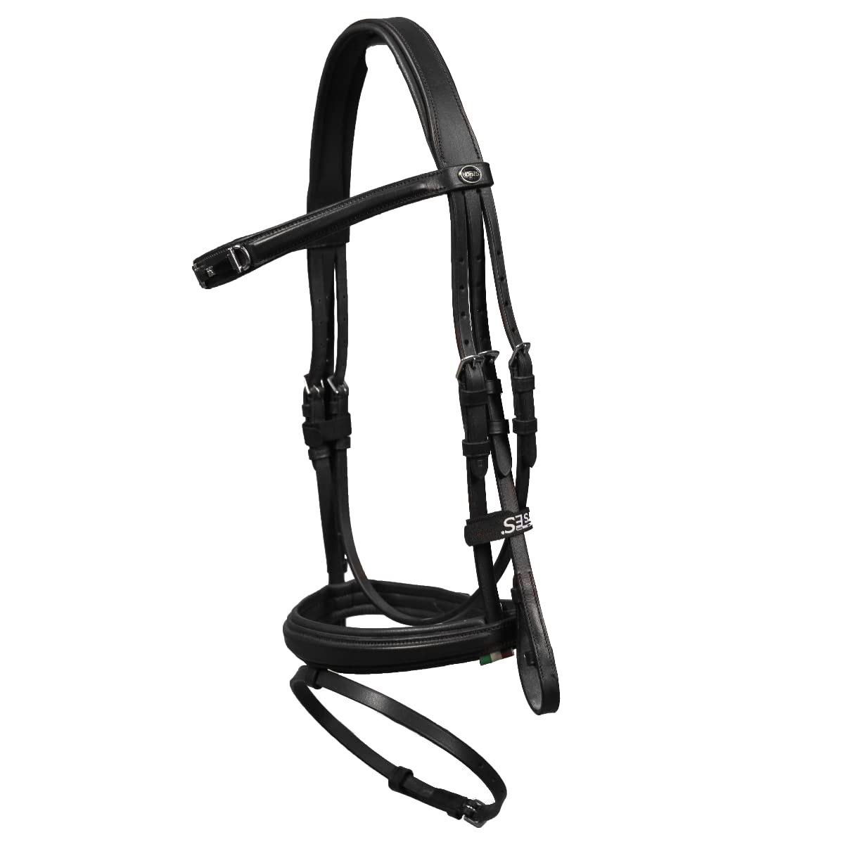 Horses Briglia Cuoio Snaffle, Briglia di qualità, Finimento Indispensabile per la Conduzione del Cavallo