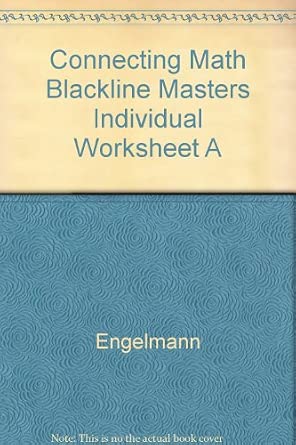 Connecting Math Concepts: Independent Worksheets - Level A: Engelmann ...
