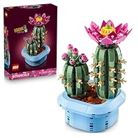 LEGO Botanicals Blühender Kaktus - Set mit Kunstpflanze mit 2 Kakteen & künstlichen Blüten - DIY Deko - Geschenkidee zum Geburtstag für Mädchen ab 9 Jahren & Erwachsene Pflanzenliebhaber - 11509