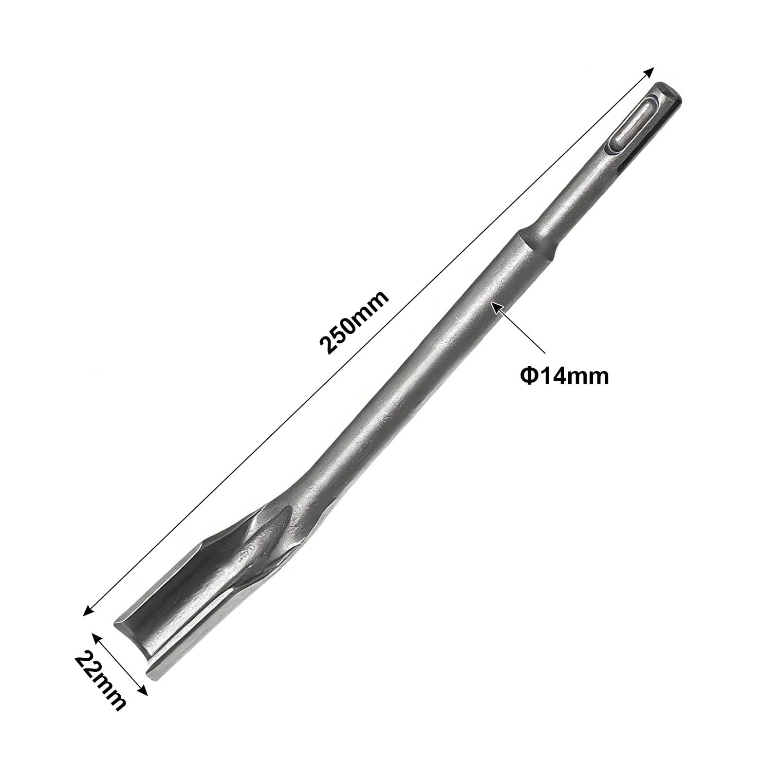 SDS-max Kanalmeißel 350 mm Lang Meißel Stemmmeißel für Bohrhammer Stemmhammer