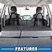 A ABSOPRO Car Bed Backseat Mat Foldable for Napping Travel Black Gray