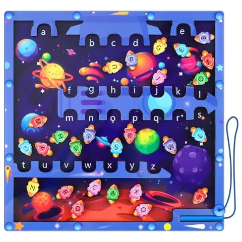 EBANKU Magnetic Alphabet Learning Maze Cover