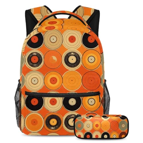 Sac à dos avec trousse pour filles et garçons motif coloré