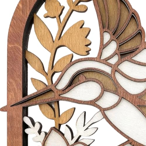 Soporte de pared para llaves en madera tallada decorativa 8