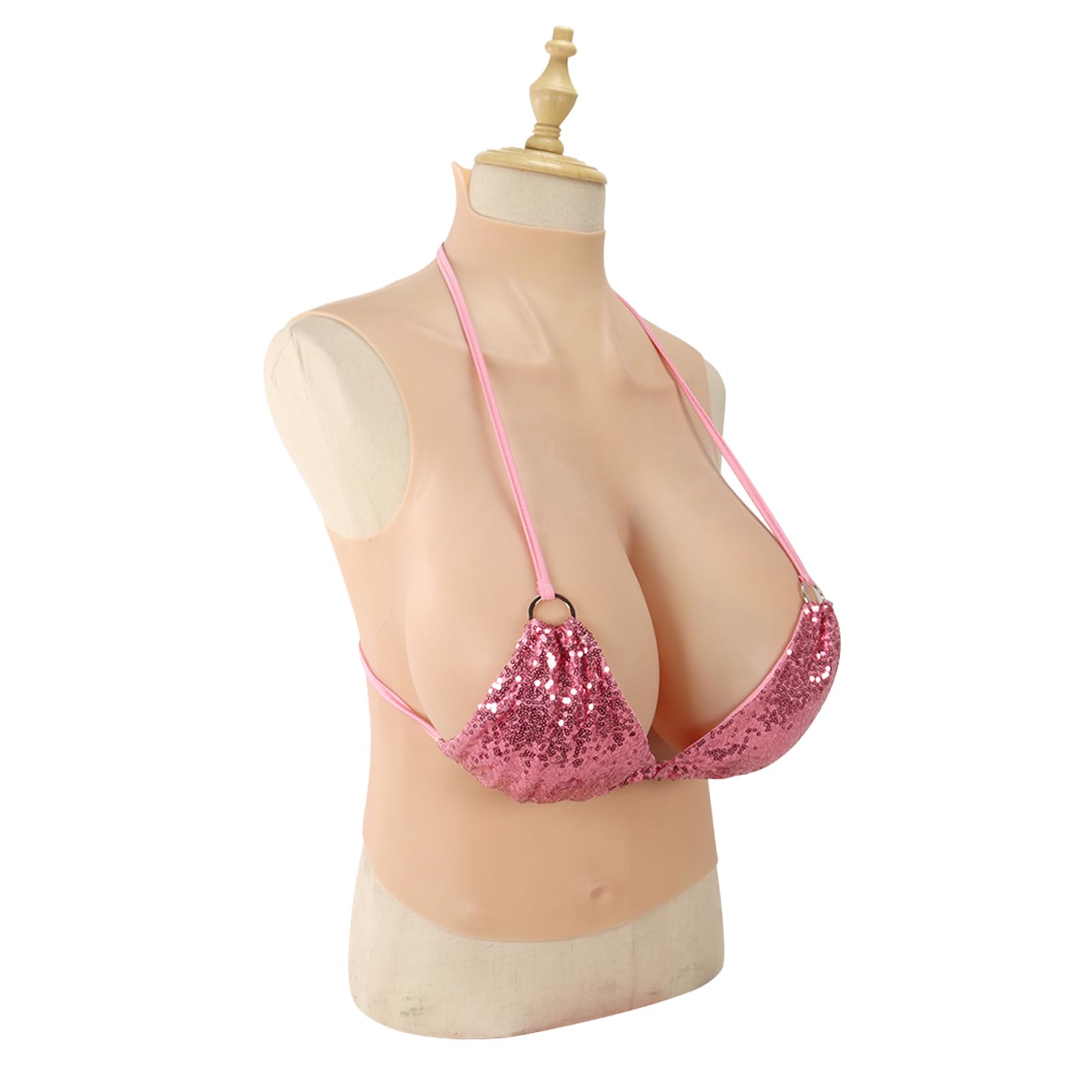 Sexy Fake Tits Huge Boobs GHIK Cup Silicone Breast Forms Crossdresser Breastplate Breast Enhancement Male To Female Drag Queen