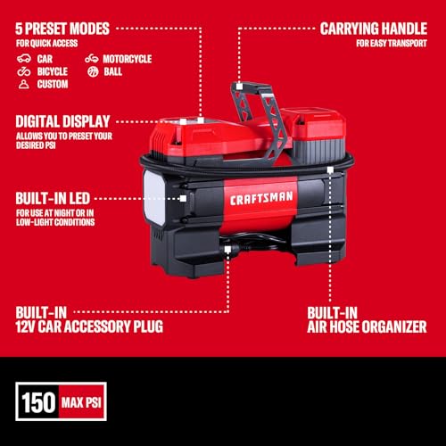CRAFTSMAN 12V Tire Inflator