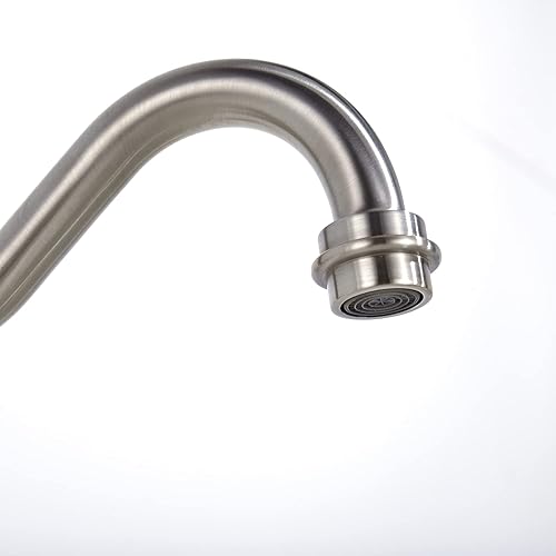 Miniatura 6 de sumerain Grifo de bañera de montaje en pared, relleno de bañera de níquel cepillado, centro de 8 pulgadas