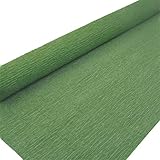 Premium Italian Crepe Paper Roll Heavy-Weight 180 gram-24 Colors for Choose (Army Green)