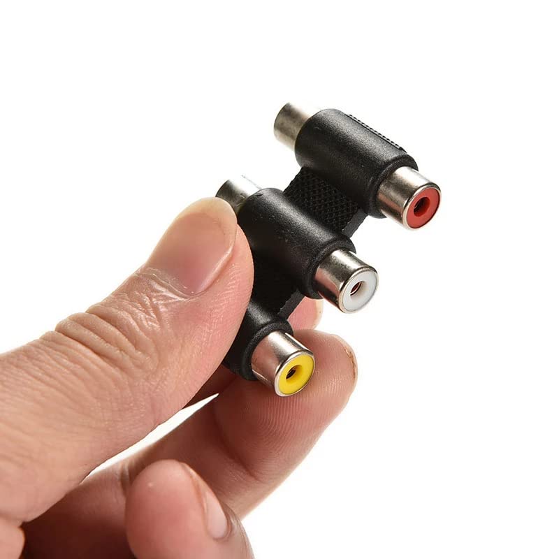 Adattatore 3 RCA audio video interconnessione femmina/femmina Aigostar