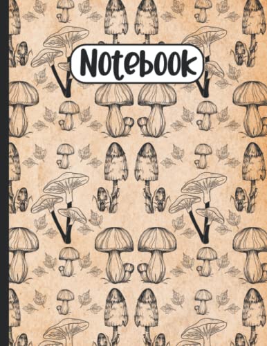 Mushroom Gifts: Blank Lined Notebook To Write In: Mushrooms Lovers Birthday Present - Vol 8 #TOP15