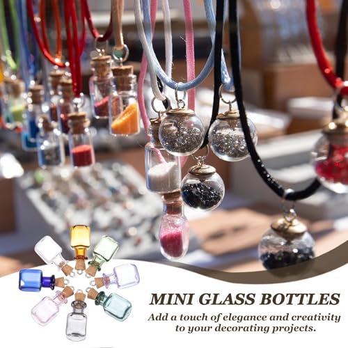 Flacon en verre de mariage gris avec liège pour cadeau d'invité personnalisé et création