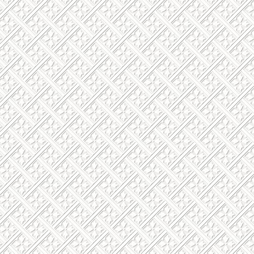 Laura Ashley Mr Jones Paintable White Wallpaper
