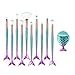 Produktbild Meerjungfrau PinselSet,11 tlgs Mermaid Makeup Pinsel Set Konturierung Foundation Pudercreme Augenbraue Eyeliner Blush Kosmetik Concealer Brush Kit