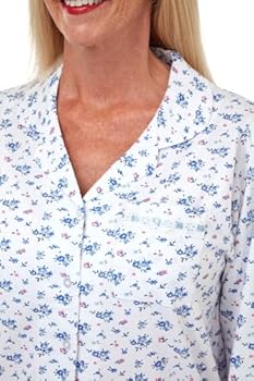 Lunatex dames pyjama Porto daisy blue