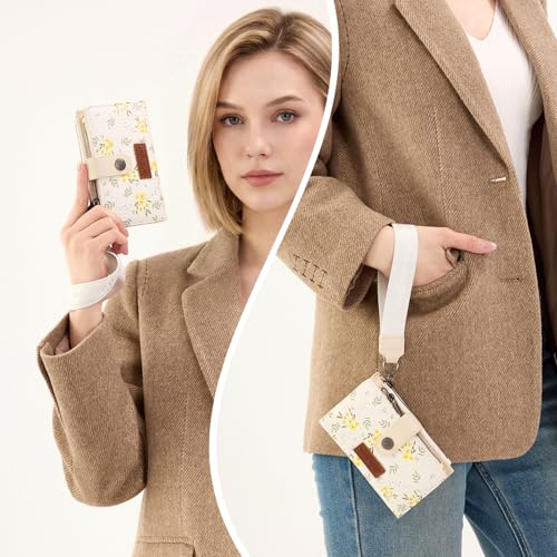 X Wrangler Small Wallet Women, Wristlet Rfid Blocking Wallets Large Capacity Bifold Wallet with Coin Pocket - Image 3