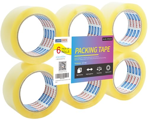Image of ADHES Packing Tape Shipping Tape Packaging Tape for Moving Boxes