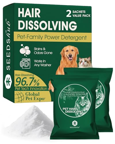 Seedshub Pet Hair Remover for Laundry - Hair Dissolving Laundry Powder, Laundry - product image - best laundry detergent for removing cat hair