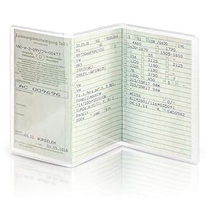 schildEVO Fahrzeugschein Hülle 3-teilig | Schutzhülle | KFZ Schein Mappe | Führerschein Tasche | Kartenhalter…
