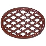 John Wright Cast Iron Lattice Trivet - Red