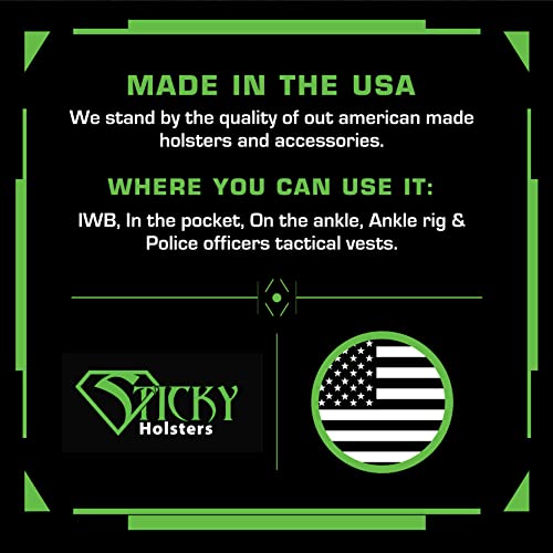 Sticky Holsters Concealed Carry Holster For Men And Women - Sm-2 - Fits Small Framed Gears With Up To 2.5" Barrel Without Laser - For Left And Right-Hand Draw; Iwb Or Pocket Carry #TOP5