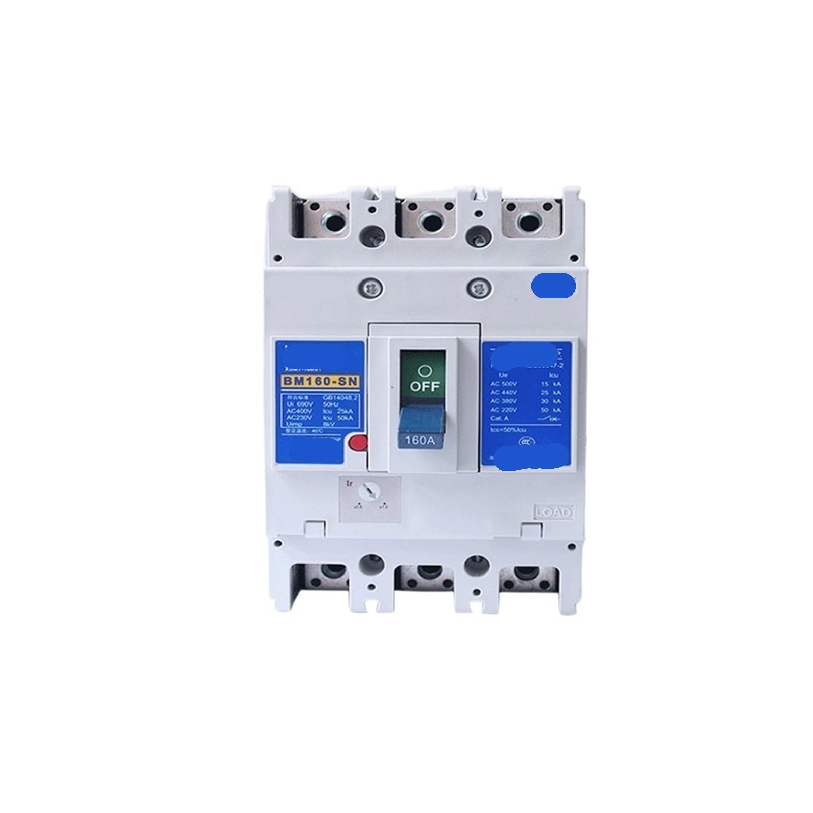 Disjoncteur BM-250-SN/3P 225A série BM250-630-SN/HN boîtier plastique