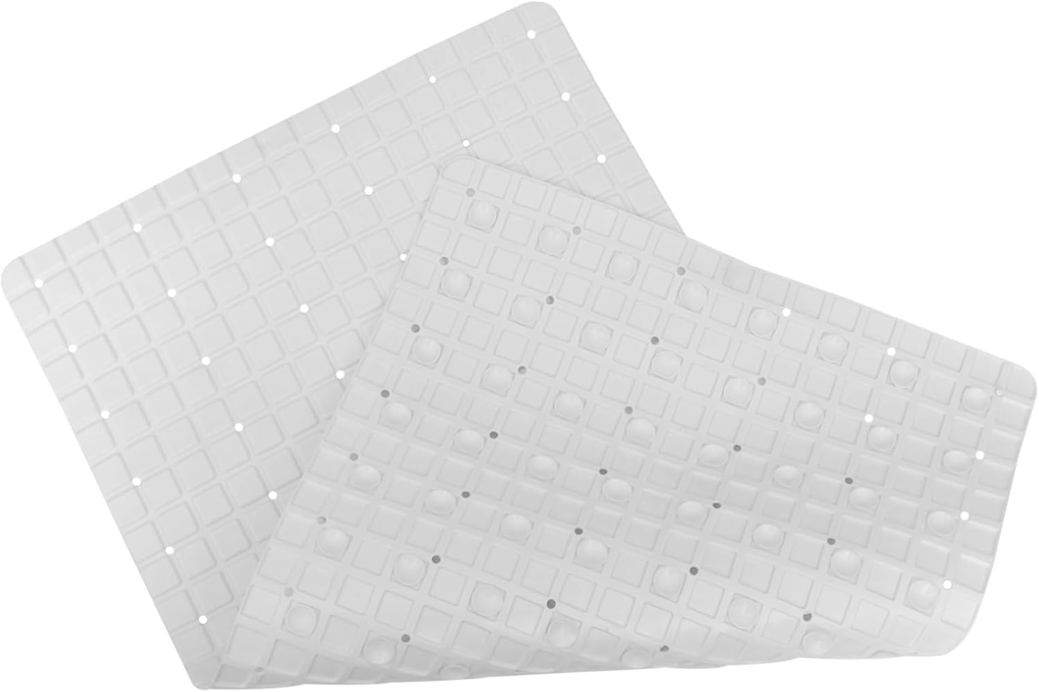 1pc Non-Slip Ground Pad Suction Cups White Hollow Design for Swimming Pools Bathrooms and Kitchens Anti-Skid Floor Mat