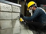 STANLEY STGS6100-IN Small Angle Grinder Suitable For Medium Duty Applications, 600W, 100 millimeters, 1 Year Warranty, Plastic and Metal - (Yellow & Black)