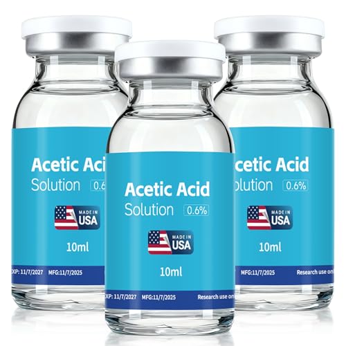 Acetic Acid 0.6%10ml- 3 Pack | Ultra Clean | Made in USA