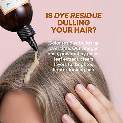 Just Nutritive Apple Cider Vinegar Rinse Cleanser for Gray Hair - Removes Hard Water Buildup, Brassiness & Yellowing Clarifying Scalp Detox, Sulfate-Free, 8 oz