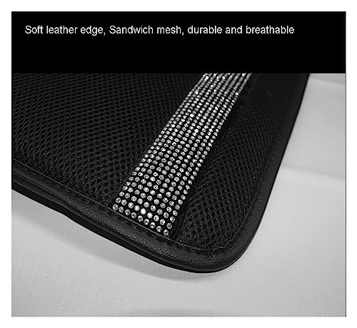 Housses de siège de voiture accessoires intérieurs auto tapis strass blancs