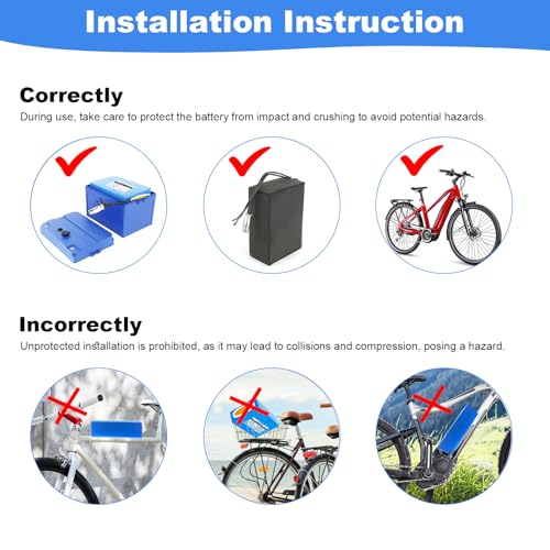 72V 40Ah Ebike Battery, Lithium Electric Bike Battery with 4A Fast Charger, 100A BMS, Electric Bicycle Lithium Battery Pack for 48V/60V/72V 250W-5600W Motor, UK Warehouse - Image 4