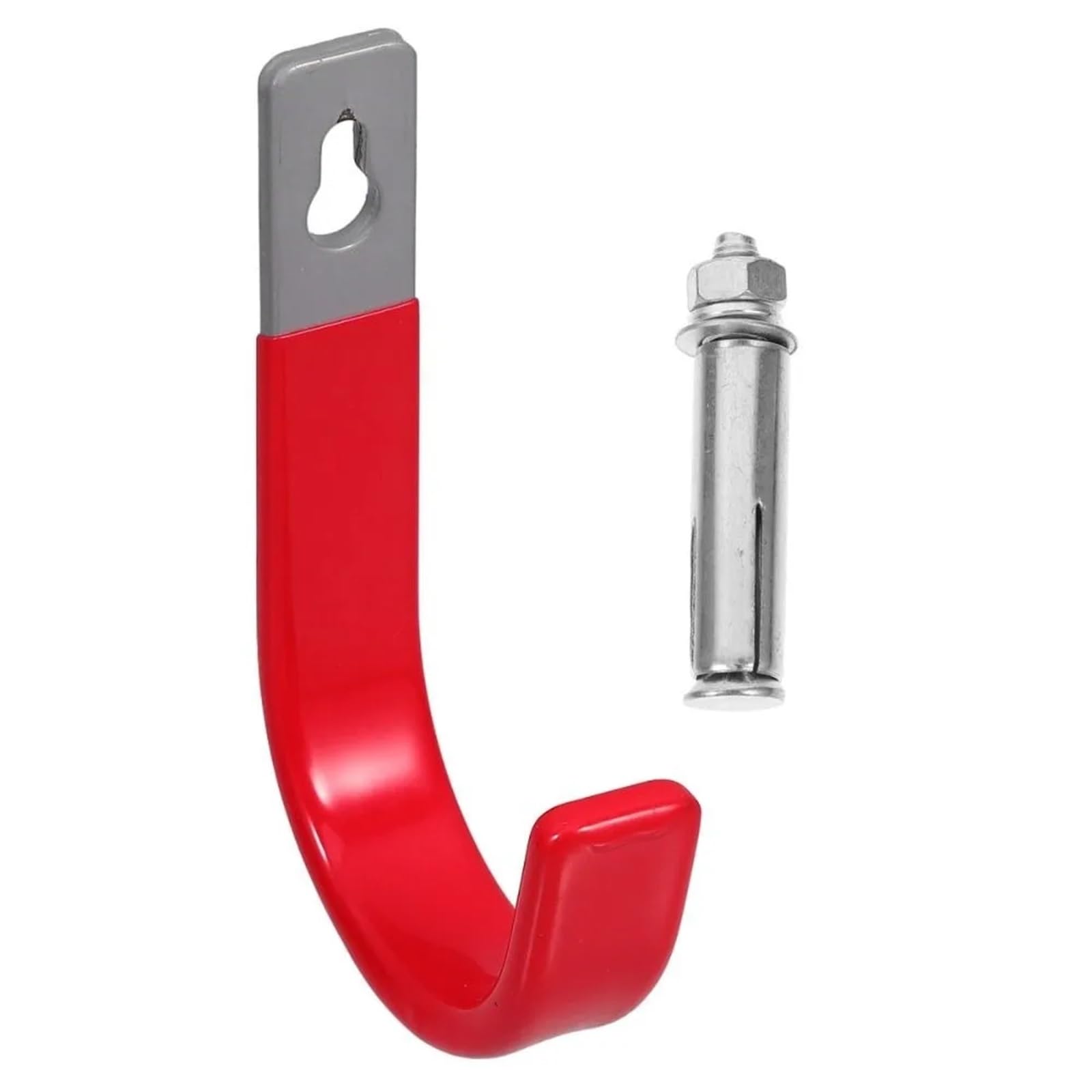 Ganchos en forma de J for almacenamiento garaje PVC y acero inoxidable