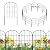 Ticanros 24 Pack Decorative Garden Fence Panels No Dig Fencing, Total 24in (H) x 26ft (L), Rustproof Metal Wire Garden Fence Border, Small Animal Barrier Fence for Dog