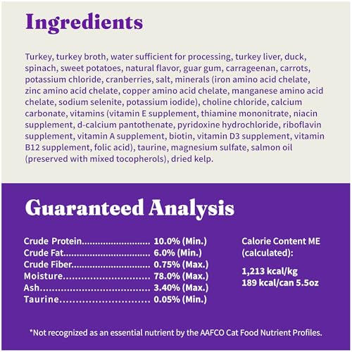Halo Pate Wet Cat Food, Real Turkey & Duck Recipe, 5.5 oz Can, 4-Pack - image 5