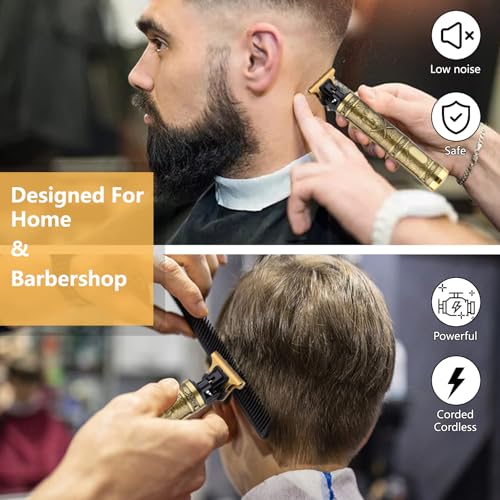 Haarschneider Herren, Barttrimmer, Wiederaufladbar Haarschneidemaschine Profi