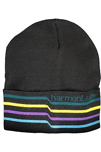 Bonnet Harmont & Blaine noir homme aux finitions haut de gamme