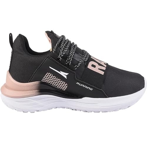 Tenis Feminino Academia Caminhada Esporte Rayon R1406 PNUDE Cor:Preto;Tamanho:39