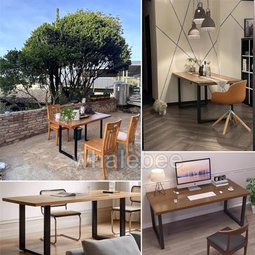 Pieds de table en acier industriel pour fabriquer un bureau ou plan de travail - 6