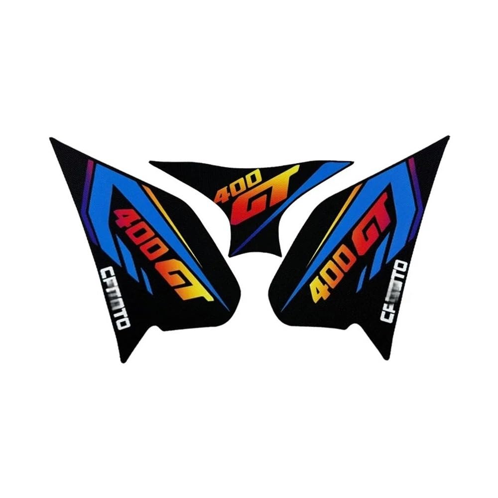 Motorcycle Fuel Tank Protector for CF&Moto 400GT 650GT Motorcycle Tank Decal Knee Sticke(400GT F)