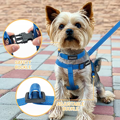 Ipravoci No Pull Dog Harness - Step In Dog Harness And Leash For Small Medium Large Dogs - Reflective Adjustable Nylon Walking Running Training Outdoor Halter Dog Harness Leash Collar Set #TOP2