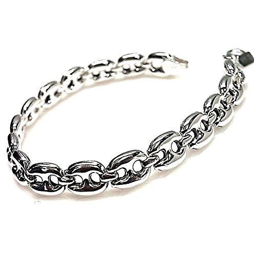 Pulsera plata ley 925m lisa calabrotes serie [AB0206]