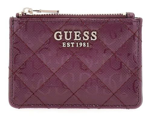 Porte-cartes GUESS Idra SLG aux finitions soignées couleur framboise