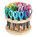 ECR4Kids Kraft Edger Rotating Scissor Rack with 18 Scissors
