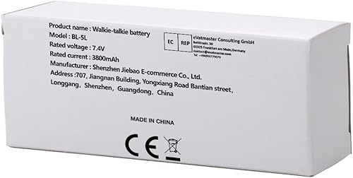 Miniatura 7 de BL-5L 3800mAh Batería extendida para UV-5R UV-5RA UV-5RB UV-5RE BF-F8HP Series Radio Batería con cable cargador USB