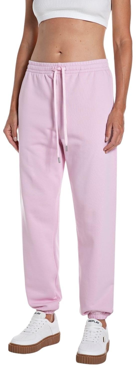 Replay Women's Jogging Bottoms, 369 Flamingo Pink, XL