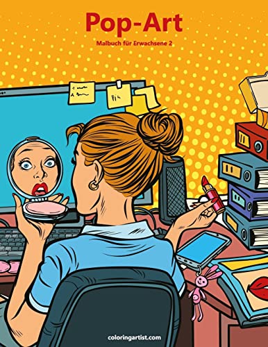 Pop-Art-Malbuch für Erwachsene 2 (German Edition)