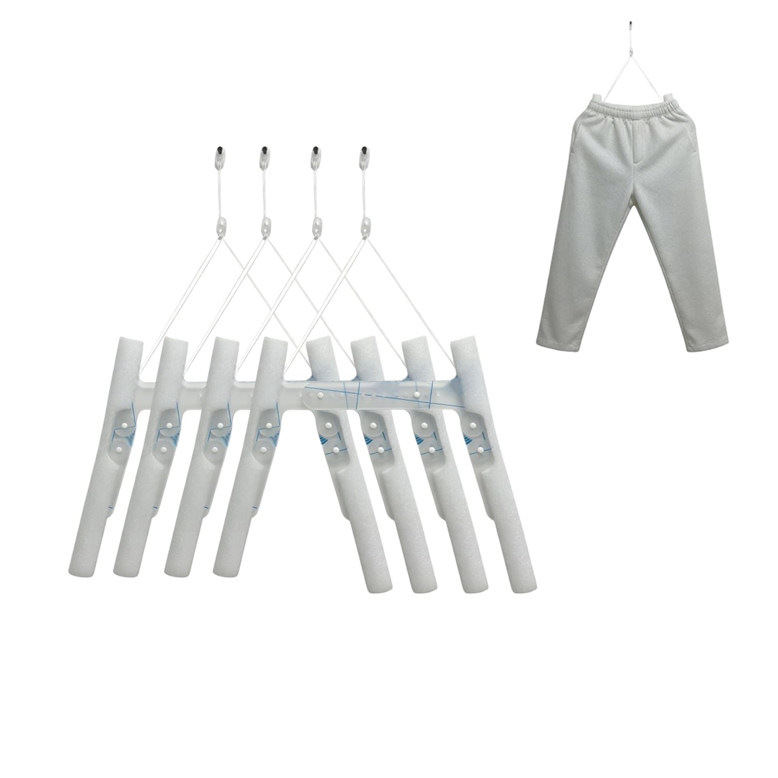 Transparent Mannequin Hangers, Invisible Hang Acrylic Dress Form, Adjustable & Detachable Clear Clothes Rack for Retail Boutique Photography Shows Wardrobe(4pcs)
